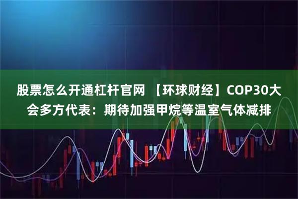 股票怎么开通杠杆官网 【环球财经】COP30大会多方代表：期待加强甲烷等温室气体减排