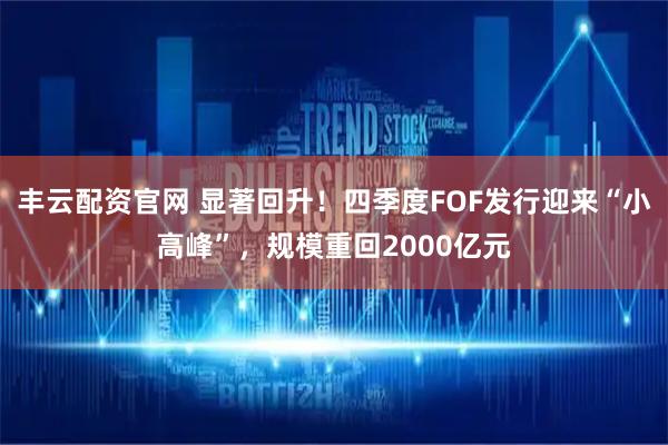 丰云配资官网 显著回升！四季度FOF发行迎来“小高峰”，规模重回2000亿元